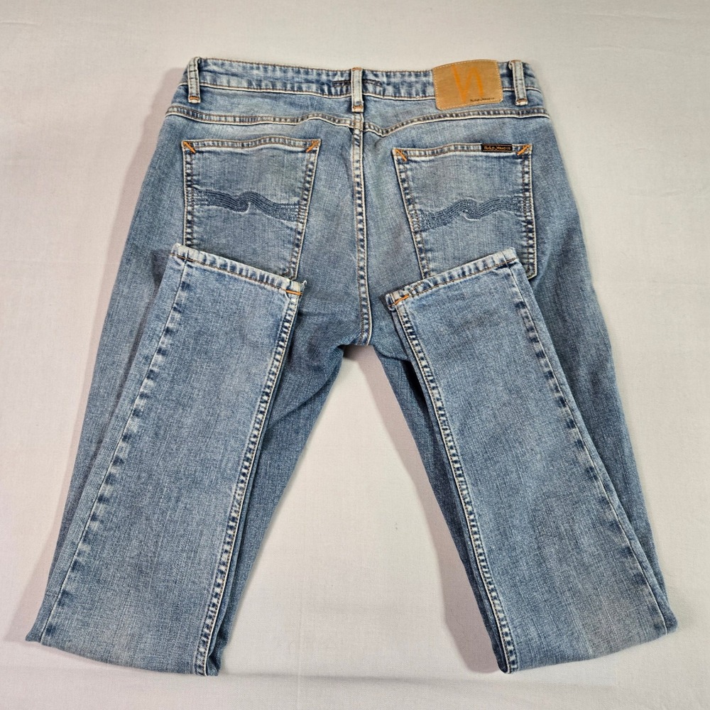 Nudie Jeans Skinny‎ Lin 31X30 Light Wash Unisex
